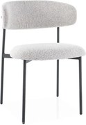 Sedia Elton beigeTap.231/nero