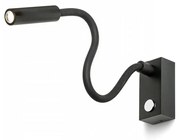 RED - Design Rendl - R10541 - Lampada LED flessibile AIM LED/3W/230V nera