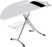 Asse da Stiro Completo Combiboard Profi 125x48 cm con Piano Stiramaniche e Ripiano Regolabile in Altezza...