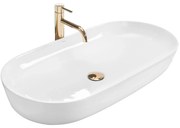 Lavabo da appoggio Rea Cleo 81 White