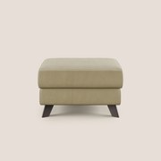 Moon Pouf contenitore e piedini alti in microfibra impermeabile T11 beige
