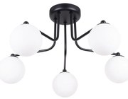 Sollux SL.1663 - Lampadario a sospensione con supporto rigido ASTRAL 5xG9/8W/230V nero