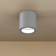 Applique da soffitto IP54 GU10 in Alluminio e Vetro - Grigia