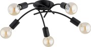 Plafoniera TORIZO 5xE27/15W/230V nero