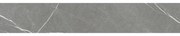 Piastrella battiscopa Eternal Dark in ceramica grigio opaco L 60 x H 10 cm x Sp 9 mm confezione da 9 ml