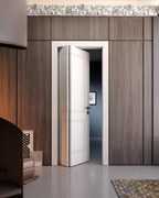 Porta pieghevole a libro asimmetrica Como bianco L 60 x H 210 cm sinistra