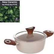 Casseruola 20 cm con coperchio crema New Ceramic