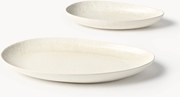 Set di 2 piatti da portata fatti a mano dalla forma organica Macey