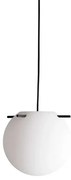Koi Lampada a Sospensione Ø25 Opal White/Black - Frandsen