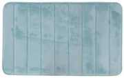 Tappeto bagno 100% poliestere 50x90 acquamarina antiscivolo Memo
