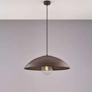 Bonetti Illumina Sospensione diametro 50 in ferro laccato nero con decorazione effetto ruggine 1 luce