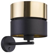 Lampada da parete HILTON 1xE27/15W/230V ottone/nero