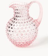Brocca in vetro soffiato Hobnail 2 L