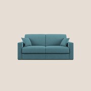 Best Divano letto matrimoniale in tessuto smacchiabile QuickClean T08 azzurro