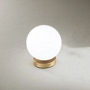 Lampada Da Scrivania In Metallo Contemporanea Maga Oro 1 Luce E14 Piccola