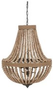 Lampadario Naturale Metallo legno di rovere 220-240 V 60 x 60 x 80 cm