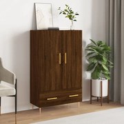 Credenza rovere marrone 69,5x31x115 cm in legno multistrato