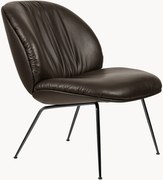 Poltrona lounge in pelle Beetle
