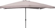 Ombrellone da Giardino 3x4 m Copertura in Poliestere Struttura in Acciaio Écru Cuba...