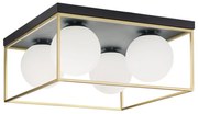 Plafoniera da soffitto Gold White APP1168-4C