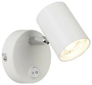 Applique rollo spotlight - metallo bianco