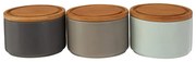 Vasetti per alimenti in pietra in set da 3 pezzi Fenwick - Premier Housewares