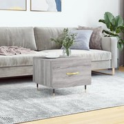 Tavolino da salotto grigio sonoma 50x50x40 cm legno multistrato