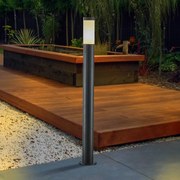 Lindby Lampione Statius, antracite/opale, ferro, 100 cm