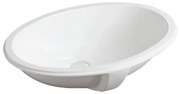 Lavabo da appoggio Nevada ovale in ceramica bianco