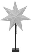 Markslöjd 704455 - Decorazione natalizia SOLVALLA 1xE14/25W/230V argento 69 cm