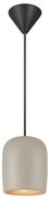 Nordlux - Lampadario a sospensione con filo NOTTI 1xE27/25W/230V grigio