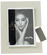 Portafoto di design bliko grande avorio ,fango in ferro e polimetil...