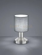 Garda lampada tavolo diffusore in tessuto grigio h. 18cm d. 9,5cm