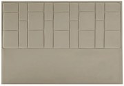 Testata 160 cm Velluto Tortora - HERMINE