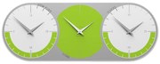 CalleaDesign Orologio World clock a 3 fusi – verde mela