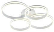 Plafoniera bianca con LED dimmerabile a 3 livelli 4 luci - Navara