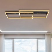 Plafoniera LED Luffy nero IP20 bianco caldo, 2460 lumen GLOBO