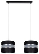 Lampadario a sospensione con filo CORAL 2xE27/60W/230V nero