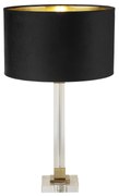 Lampada Da Scrivania Scarborough Acciaio Ottone Velluto Nero 1 Luce E27