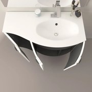 Mobile sottolavabo e lavabo Onda bianco opaco L 104 x H 70 x P 51 cm 1 vasca