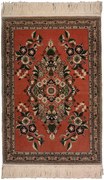 Ghom Tappeto 70 x 100 Rosa (Iran) Annodato A Mano