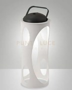 Caddy lampada da tavolo bianca ricaricabile a led 3w 3000k 320lm di...