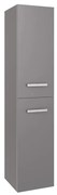 Colonna per mobile bagno Perla SENSEA 2 ante P 36.5 x L 35 x H 160 cm grigio laccato truciolare