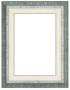 Cornice40x50 cm in legno verde opaco Tamara