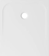 Piatto doccia SENSEA in composito minerale di resina gelificata EASY V3 bianco L 80 x L 90 x H 2.7 cm opaco