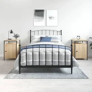 Comodini 2 Pz Rovere Sonoma 40x42x60 Cm İn Legno Multistrato /