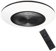 Plafoniera LED dimmerabile con ventilatore ARIA LED/38W/230V nero/bianco + tc