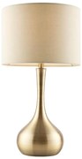 Endon 61191 - Lampada da tavolo dimmerabile PICCADILLY 1xE14/40W/230V ottone/beige