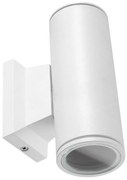 Aigostar - Applique da esterno 2xGU10/230V bianco IP65 arrotondato