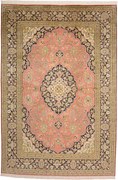 Cashmere Silk Tappeto 220 x 150 (Indian) Annodato A Mano